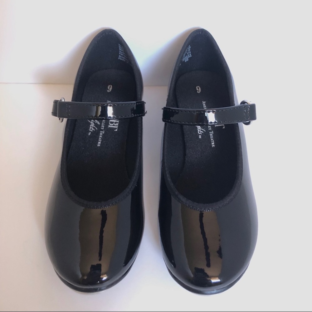 Black Patent Leather Spotlights tap shoes